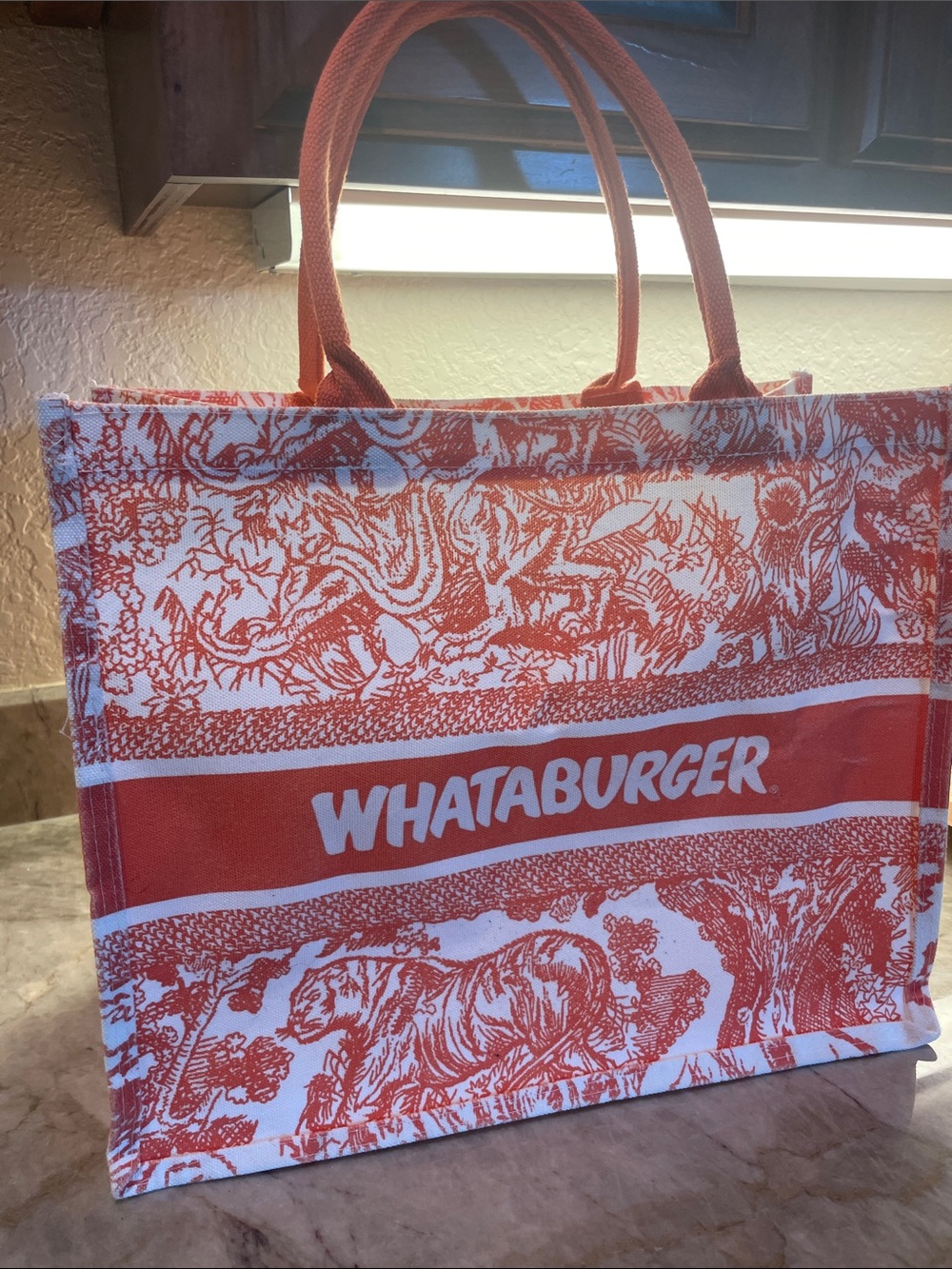 Whataburger Orange Logo Tote Bag